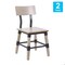 Flash Furniture Jackson Commercial Grade Rustic Antique White Industrial Wood Dining Chair, 2PK 2-XU-DG-W0236-ANTWHT-GG - alternate 2